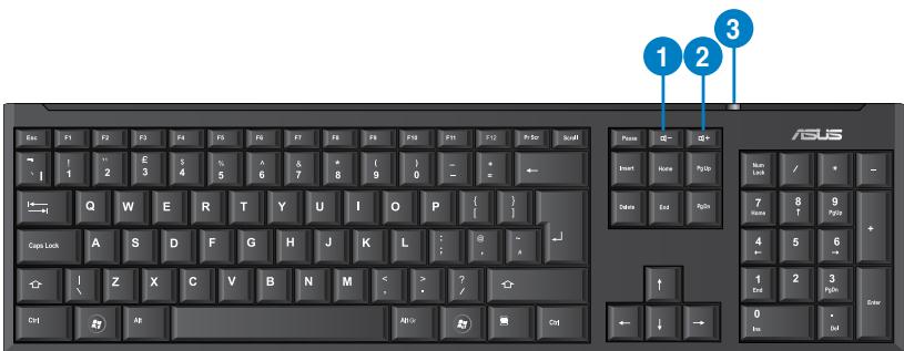 ASUS TYTAN CG8480-FR019S - Tastiera wireless ASUS RF U79 - 1