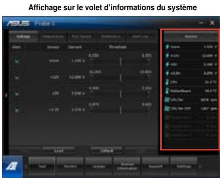 ASUS TYTAN CG8480-FR019S - Pour ouvrir le panneau de surveillance de la fréquence du CPU : - 1