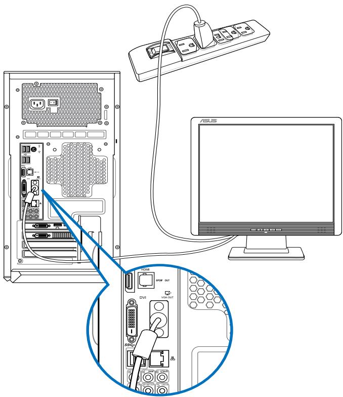 ASUS TYTAN CG8480-FR019S - Per collegare un monitor esternotramite leuscite video sulla schedagraphica integrata: - 1