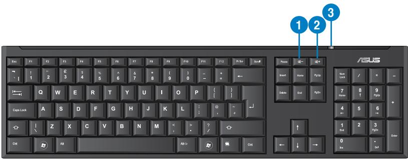 ASUS TYTAN CG8480-FR019S - ASUS RF U79 Wireless-Tastatur - 1