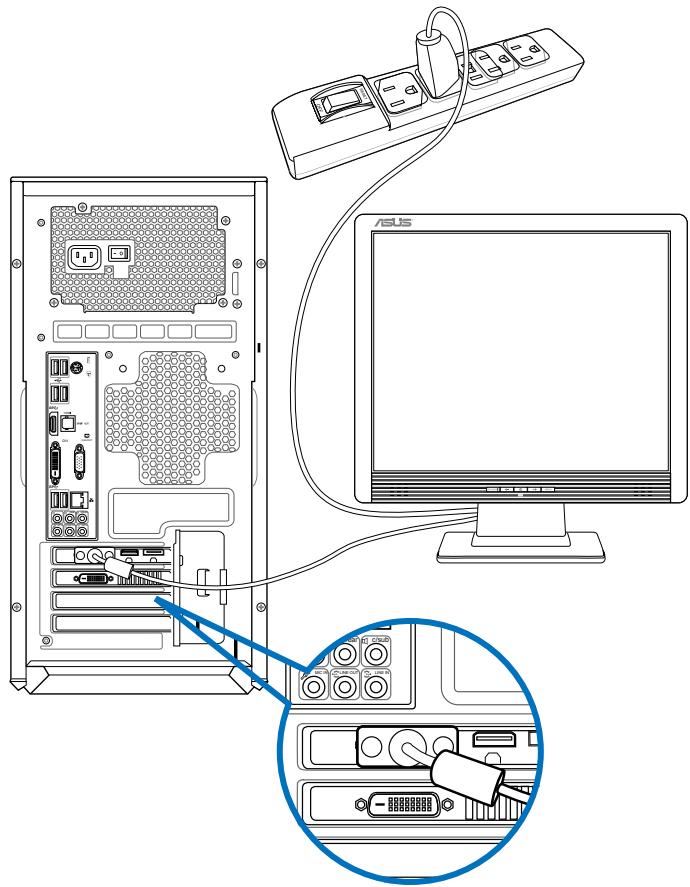ASUS TYTAN CG8480-FR019S - Para ligar um monitor externo'utilizando a Placa Grática ASUS: - 2