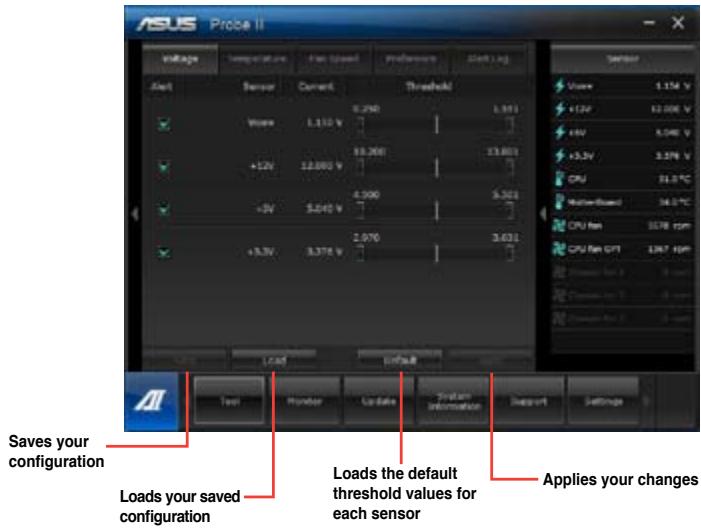 ASUS TYTAN CG8480-FR019S - To configure Probe II: - 1