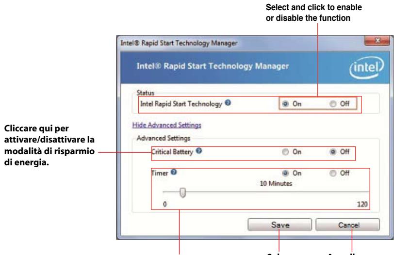 ASUS TYTAN CG8480-FR019S - Attivazione e disattivazione di Intel® Rapid Start Technology dalsystema operativo - 3