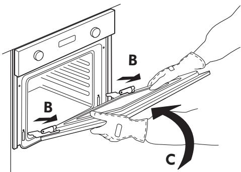 WHIRLPOOL OV B32 S - Para extraer la puerta - 3