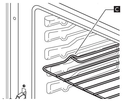 WHIRLPOOL OV B32 S - Introduction de grilles et autres accessoires à l'intérieur du four - 3