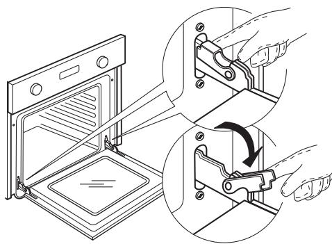 WHIRLPOOL OV B32 S - Para remover a porta: - 1