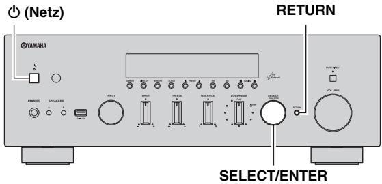 YAMAHA R-N500 - Einstellen der Laufsprecherimpedanz - 1