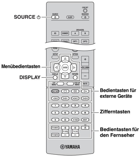YAMAHA R-N500 - Bedienung von Abspielgeräten - 1