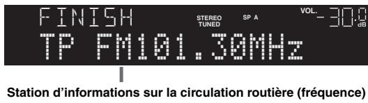 YAMAHA R-N500 - Utilisez les touches de curseur pour selectionner « TrafficProgram » et appuyez sur ENTER. - 2