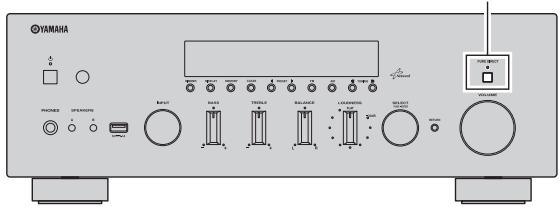 YAMAHA R-N500 - Verwendend des Schalters PURE DIRECT - 1