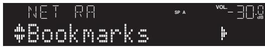 YAMAHA R-N500 - Press NET repeatedly to select "NET RADIO" as the input source. - 1