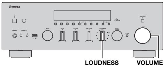 YAMAHA R-N500 - Hacrpoika c nomoosbjo peryIaTopa LOUDNESS - 1