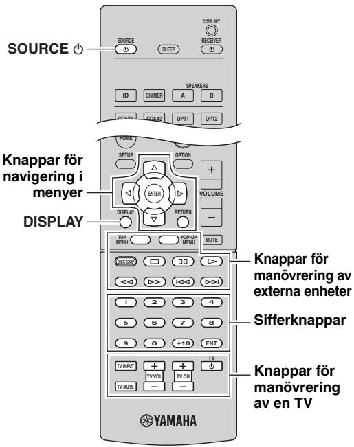 YAMAHA R-N500 - Styrning av upspelningsenhet - 1