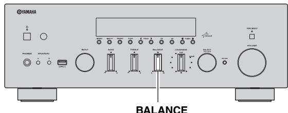 YAMAHA R-N500 - Adjusting the BALANCE control - 1
