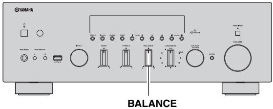 YAMAHA R-N500 - Ajuste del control BALANCE - 1