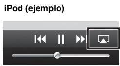 YAMAHA R-N500 - Encienda la unidad e inicia iTunes en el PC o muestre la pantalla de reproduccion en el iPod. - 2