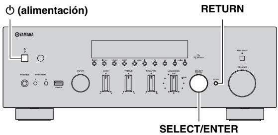 YAMAHA R-N500 - Ajuste de la impedancia de los altavoces - 1