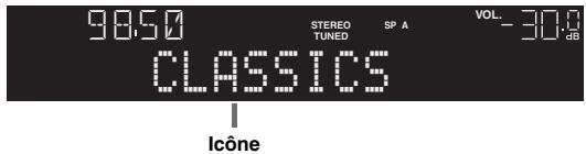 YAMAHA R-N500 - Appuyez sur DISPLAY. - 2