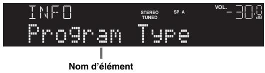 YAMAHA R-N500 - Appuyez sur DISPLAY. - 1