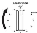 YAMAHA R-N500 - Set the LOUDNESS control to the FLAT position. - 1
