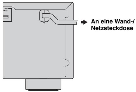 YAMAHA R-N500 - Anschlieben des Netzkabels - 1