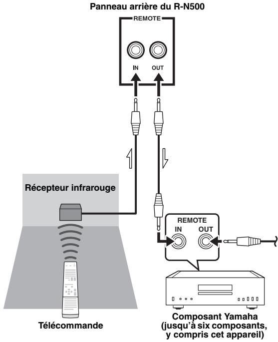 YAMAHA R-N500 - Prise SUBWOOFER PRE OUT - 1