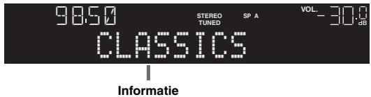 YAMAHA R-N500 - Druk op DISPLAY. - 2