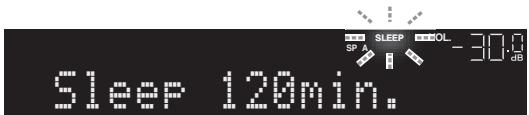 YAMAHA R-N500 - Press SLEEP repeatedly to set the amount of time before this unit is set to standby mode. - 2