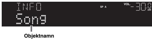 YAMAHA R-N500 - Tryck på DISPLAY. - 1