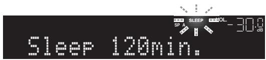 YAMAHA R-N500 - Premere ripeturamente SLEEP per specificare la durata di tempo或者其他 la quale far entrare in standby l'unità. - 2