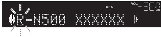 YAMAHA R-N500 - Use the cursor keys ( / ) to move the edit position and the cursor keys ( / ) to select a character. - 1