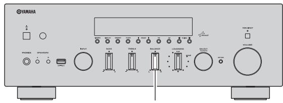 YAMAHA R-N500 - Regolazione del controllo BALANCE - 1