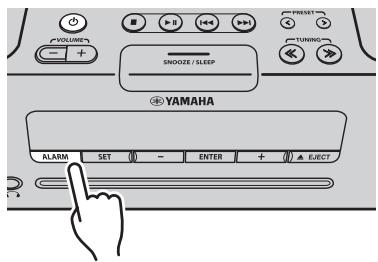 YAMAHA TSX-B235 - Disattivazione della sveglia - 1