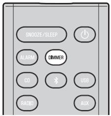 YAMAHA TSX-B235 - ADJUSTING THE BRIGHTNESS OF THE FRONT PANEL DISPLAY (remote control only) - 1
