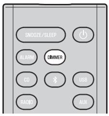 YAMAHA TSX-B235 - Réglage de luminosité de l'afficheur (telecommande uniquement) - 1