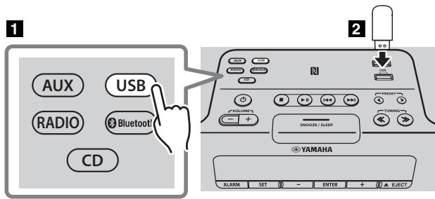 YAMAHA TSX-B235 - Wiedergabe eines USB-Geräts - 1