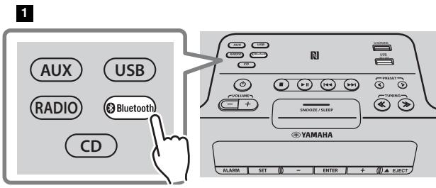 YAMAHA TSX-B235 - Wiedergabe von Ihrlem Bluetooth-Gerät - 3