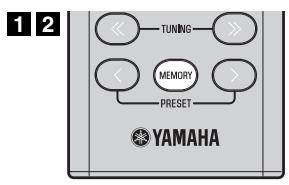 YAMAHA TSX-B235 - Repeticion de la exploracion inicial (solo con el mando a distancia) - 1