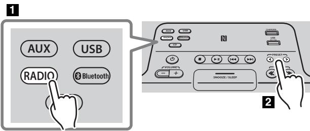 YAMAHA TSX-B235 - Selecting preset DAB stations - 1