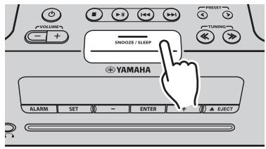 YAMAHA TSX-B235 - Om de wekker te pauzeren (Sluimer) - 1