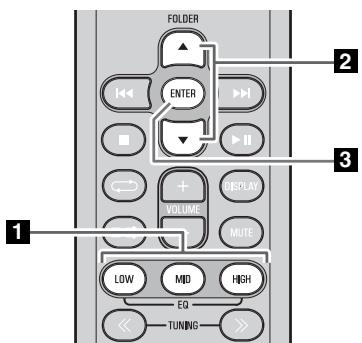 YAMAHA TSX-B235 - EINSTELLEN DES TONS (nur Fernbedienung) - 1