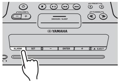 YAMAHA TSX-B235 - Ein-/Ausschalten des Weckers - 1