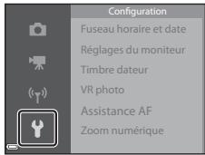 NIKON COOLPIX S7000 - Sélectionnez une icône de menu puis appuyez sur OK. - 2
