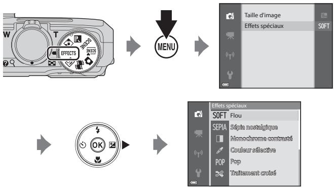NIKON COOLPIX S7000 - Mode effets spéciaux (application d'effets lors de la prise de vue) - 1