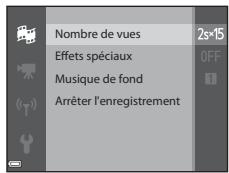 NIKON COOLPIX S7000 - Appuyez sur la commande MENU (MENU) et configurez les réglages pour enregistrer des vidéos. - 1