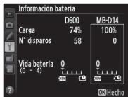 NIKON MB-D14 - Información bateria - 1