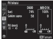 NIKON MB-D14 - Pil bilgisi - 1