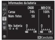 NIKON MB-D14 - Informações da bateria - 1