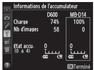 NIKON MB-D14 - Informations de l'accumulateur - 1
