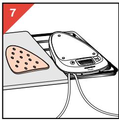 PHILIPS HI830 - Gebruik van rubbermat (N) en hangklem (O) - 1